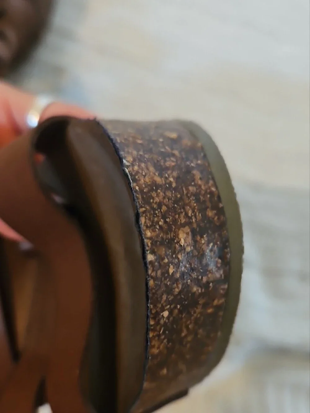 Blowfish Brown Strappy Cork Wedge Sandals